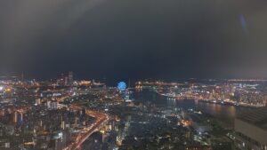 大阪ベイタワーホテルからの夜景